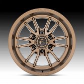 Fuel Clash 6 D788 Matte Bronze Custom Truck Wheels 3